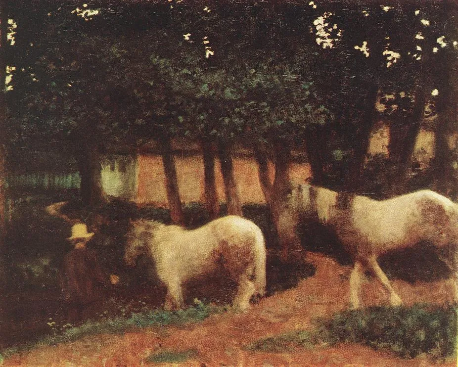 Chevaux (Ambiance du soir), Károly Ferenczy, 1899