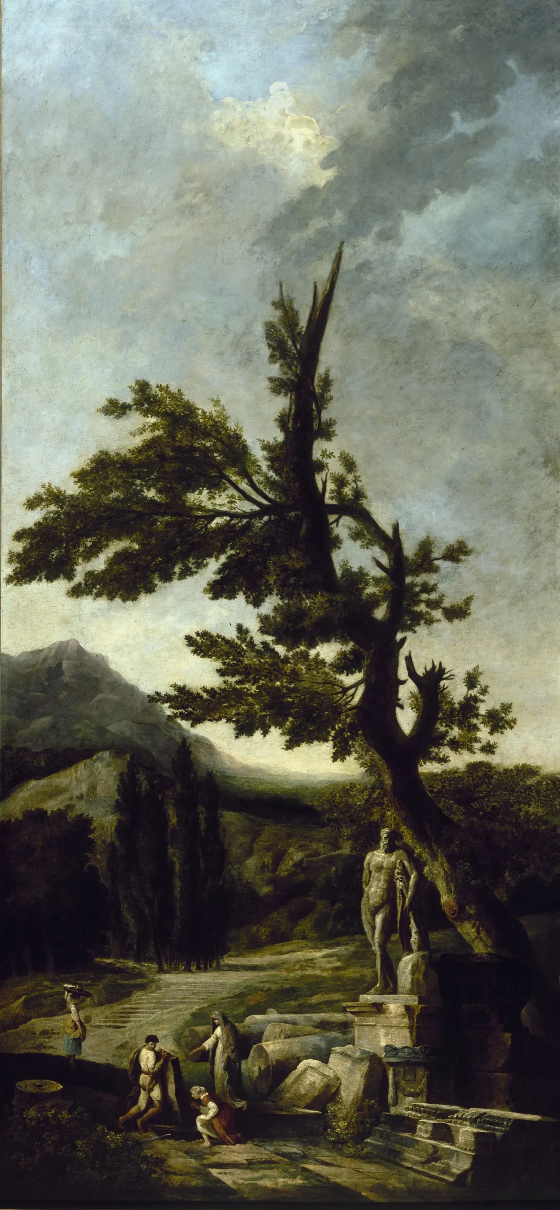 L'Hercule Farnèse, Hubert Robert, vers 1790