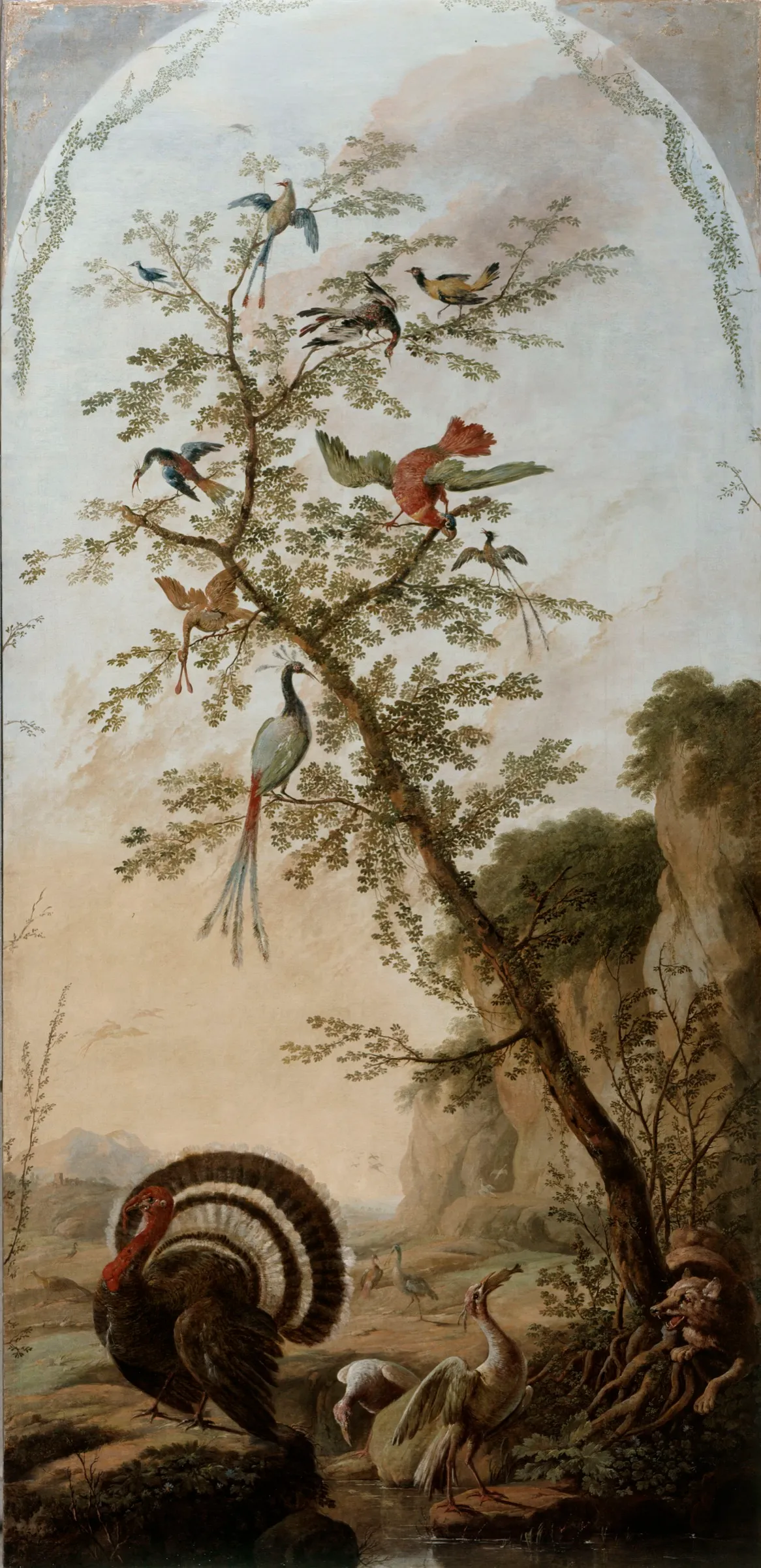 Panneau décoratif à sujets d'animaux II, Jean Pillement, entre 1765 et 1767