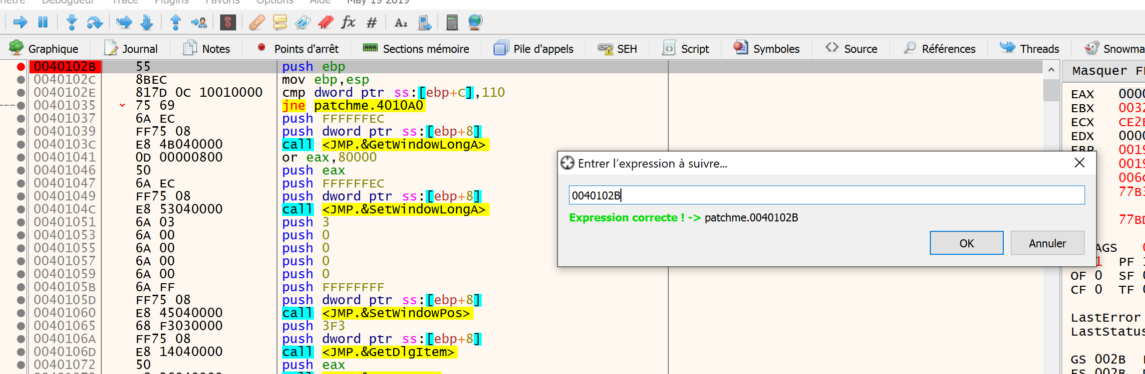 Debugger Go
