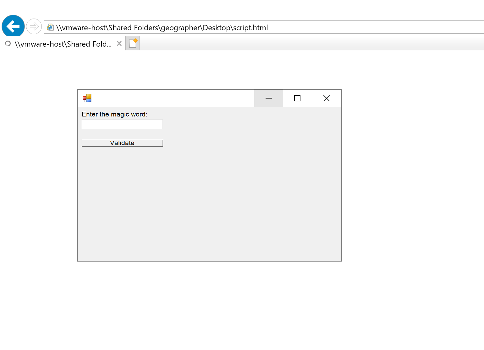 Le crackme apparait
